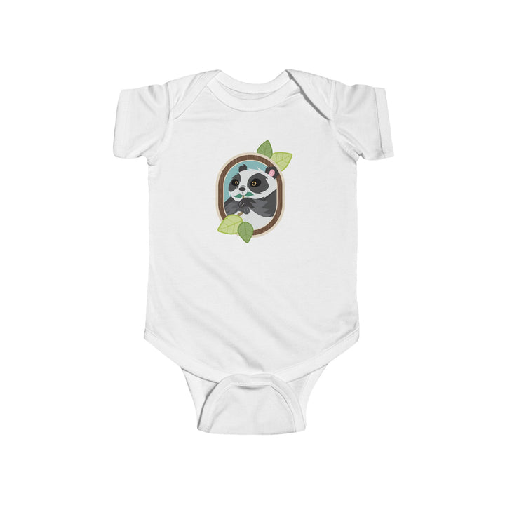 Panda Portrait of Nature Soft Baby Bodysuit