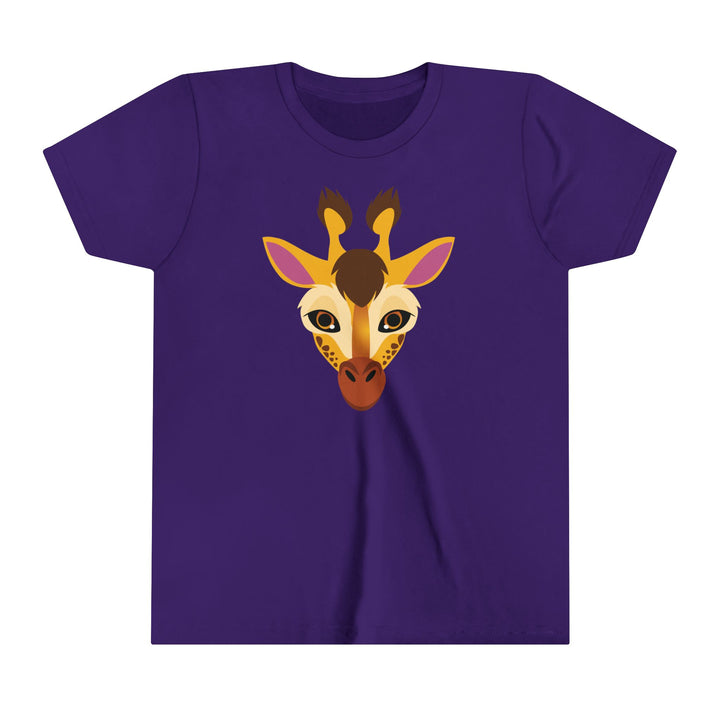 Giraffe Wild Faces Youth Soft Shirt