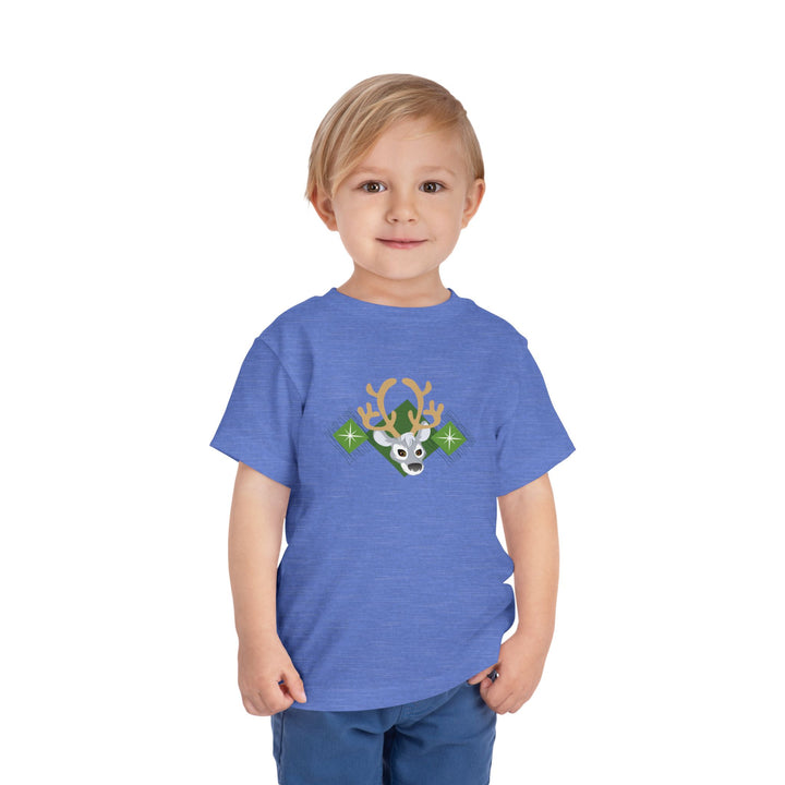 Reindeer Winter Lights Toddler Short Sleeve Tee