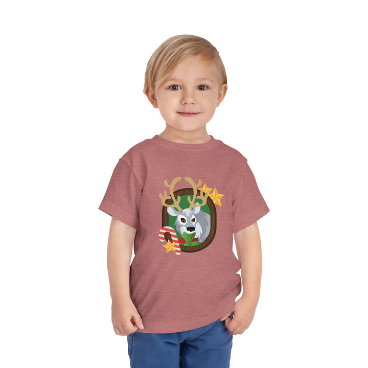 Reindeer Portrait of Nature Toddler Soft Shirt