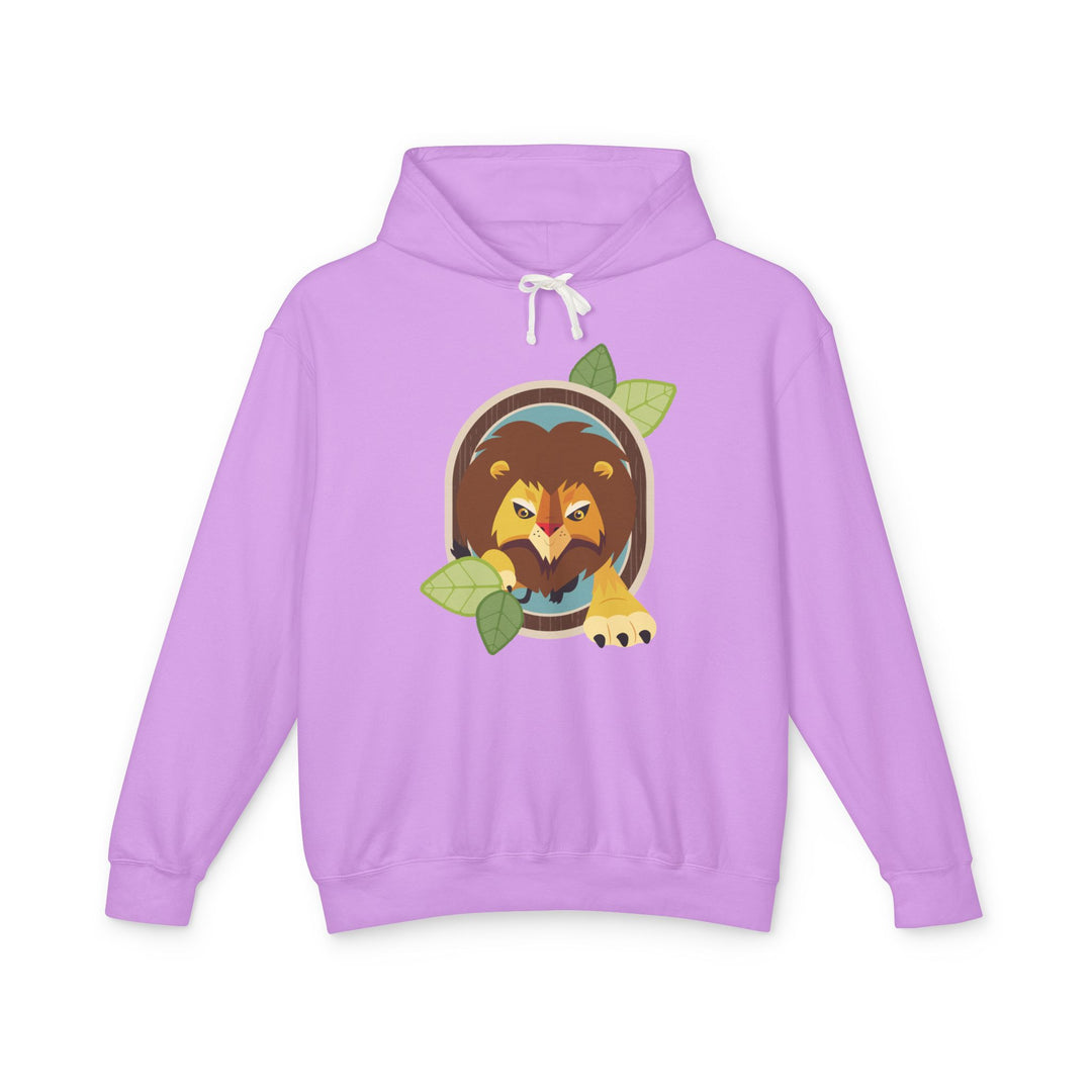 Lion Portrait of Nature Lightweight Hooded Sweatshirt - Adult