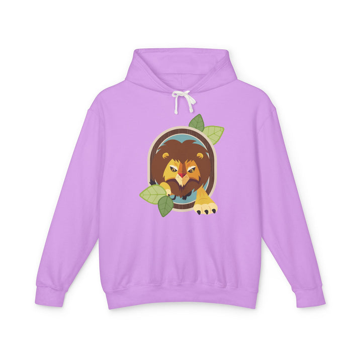 Lion Portrait of Nature Lightweight Hooded Sweatshirt - Adult