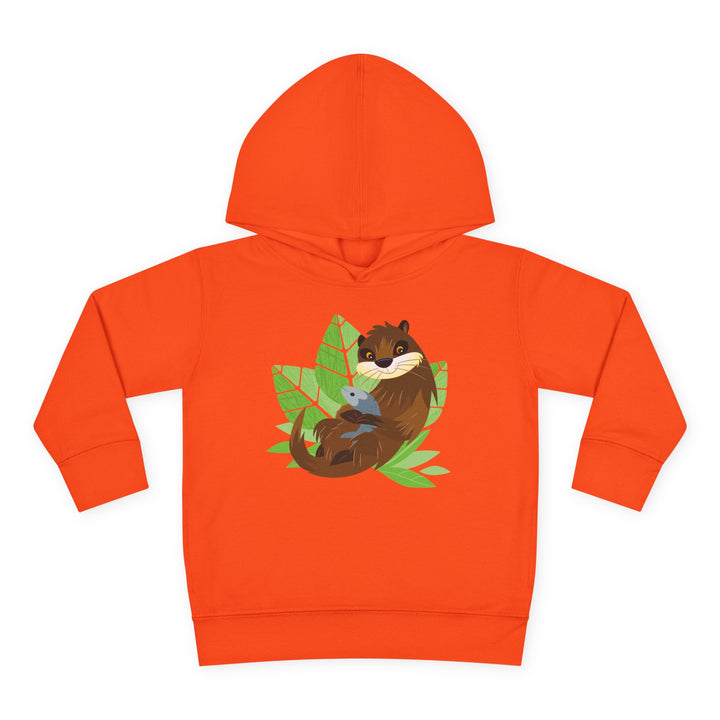 Otter Living Wildly Toddler Pullover Fleece Hoodie