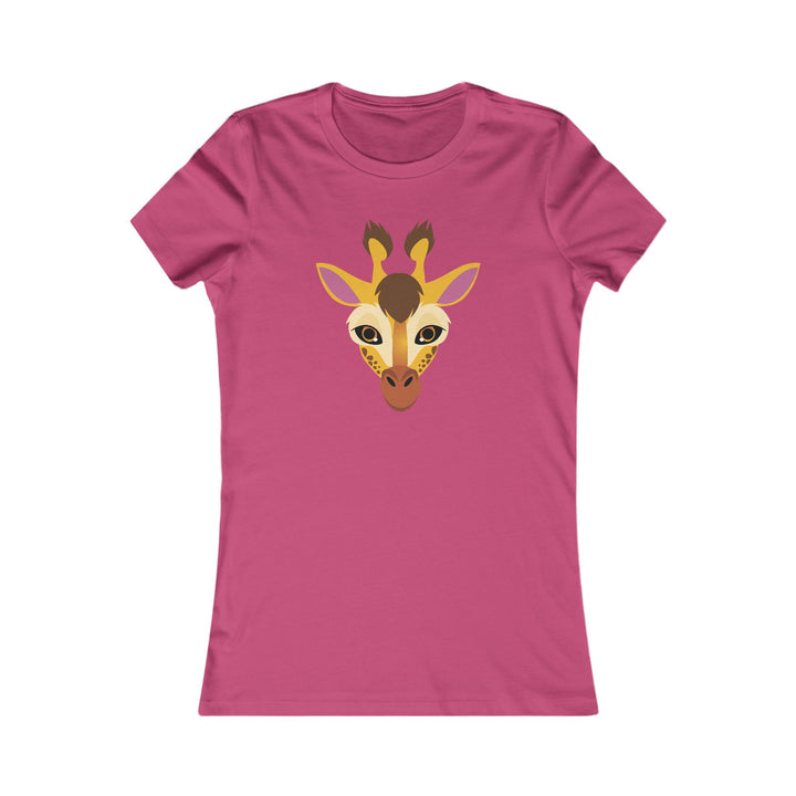 Giraffe Wild Faces Women's Cut Tee