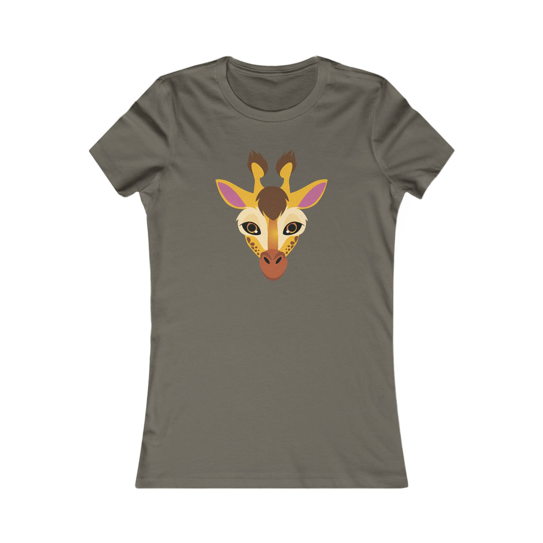 Giraffe Wild Faces Women's Cut Tee