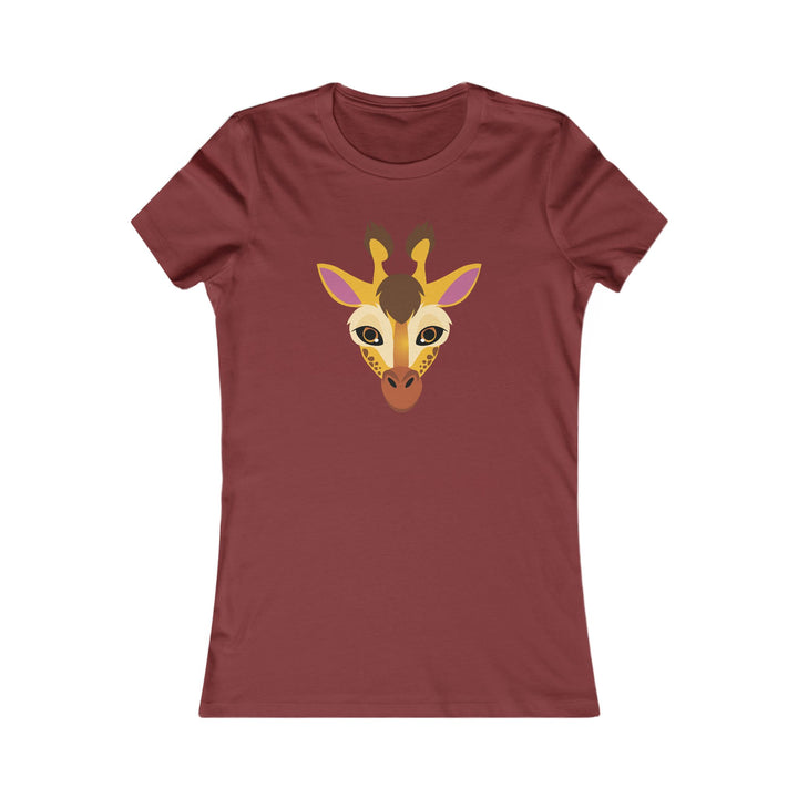 Giraffe Wild Faces Women's Cut Tee