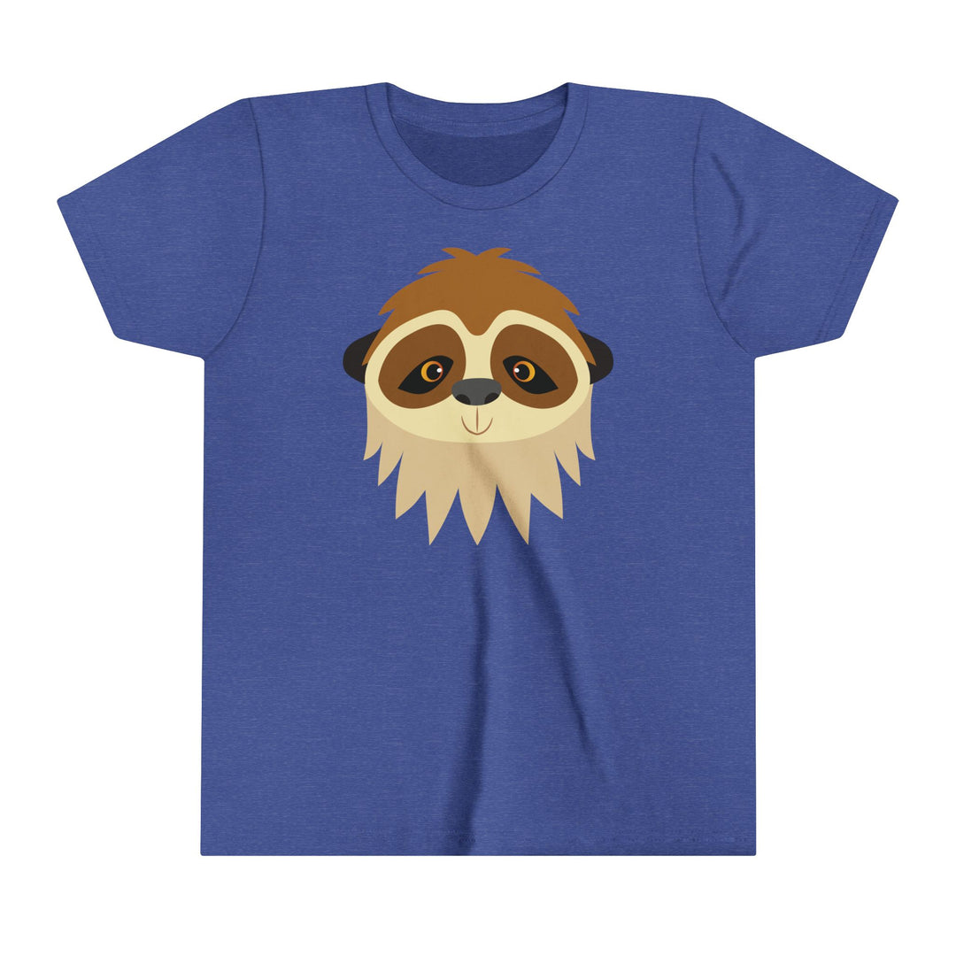 Sloth Wild Faces Youth Soft Shirt