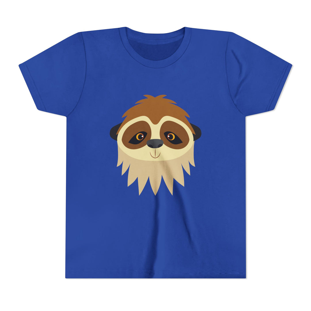 Sloth Wild Faces Youth Soft Shirt