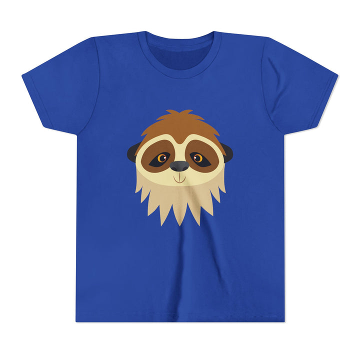 Sloth Wild Faces Youth Soft Shirt