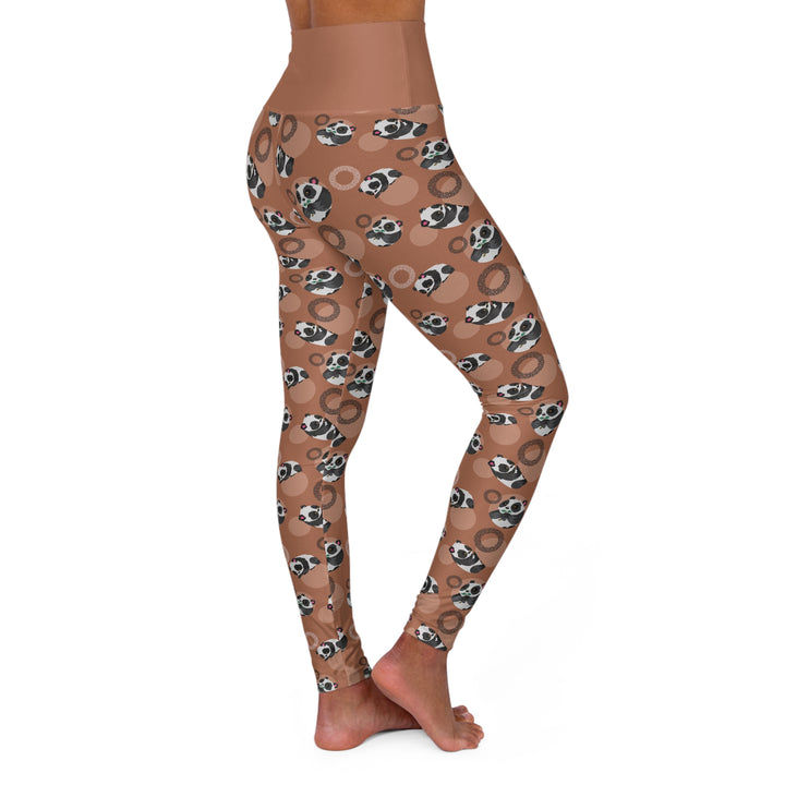 Panda Pattern High Waisted Yoga Leggings