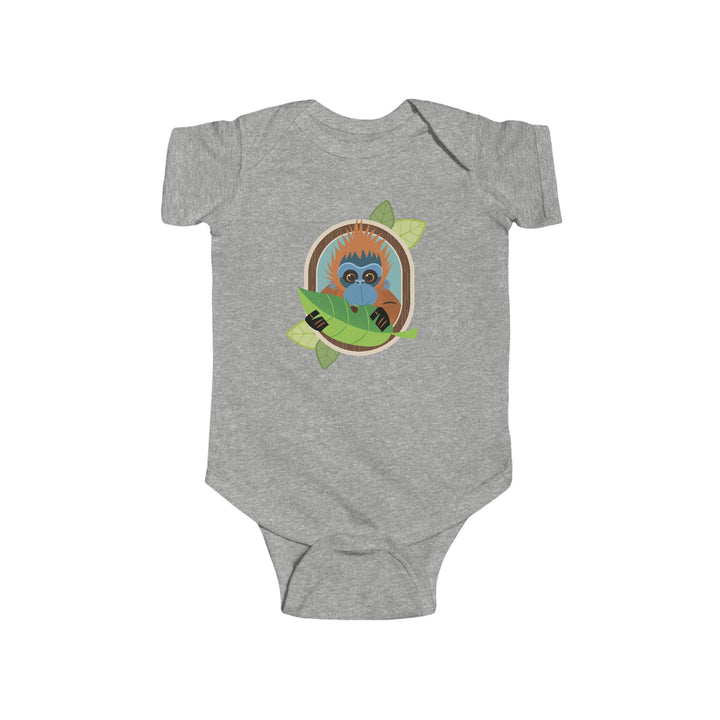 Orangutan Portrait of Nature Soft Baby Onesie