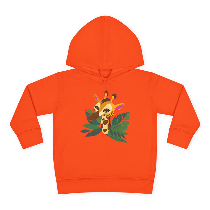 Giraffe Living Wildly Toddler Pullover Fleece Hoodie