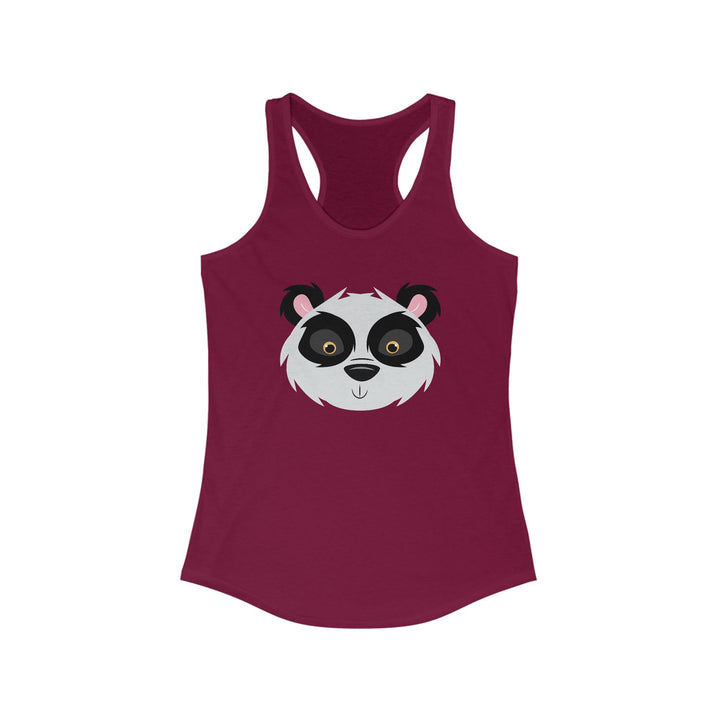 Panda Wild Faces Women's Racerback Athletic Tank