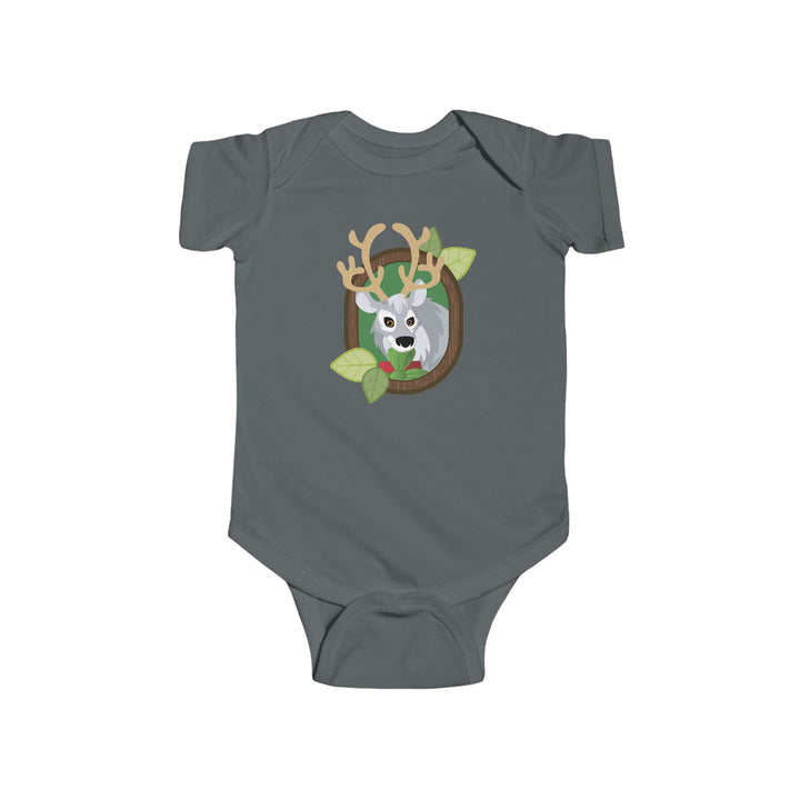 Reindeer Portrait of Nature Soft Baby Onesie