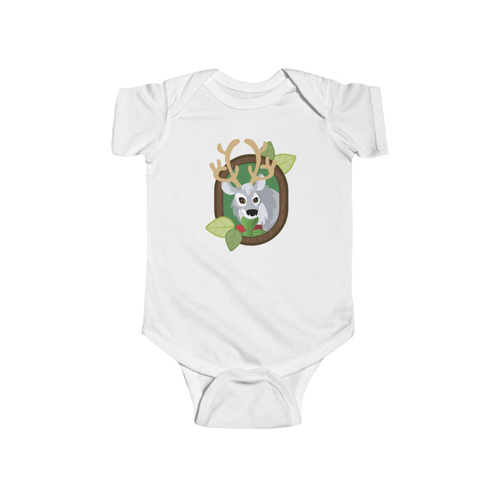 Reindeer Portrait of Nature Soft Baby Onesie