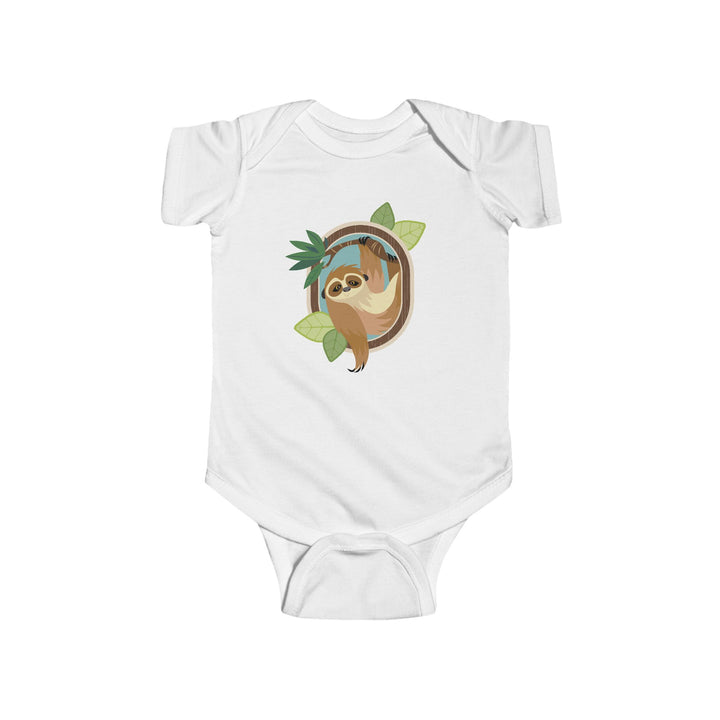 Sloth Portrait of Nature Soft Baby Onesie