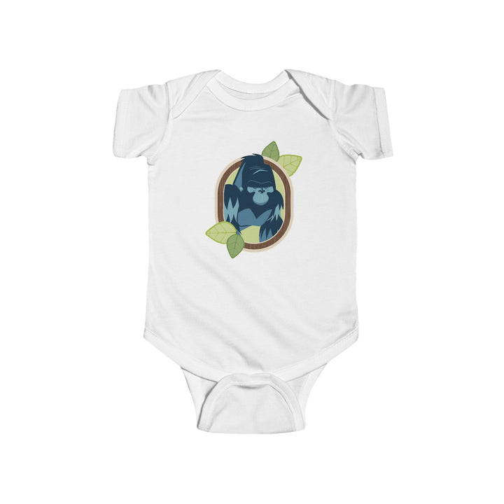 Gorilla Bold Portrait of Nature Soft Baby Onesie