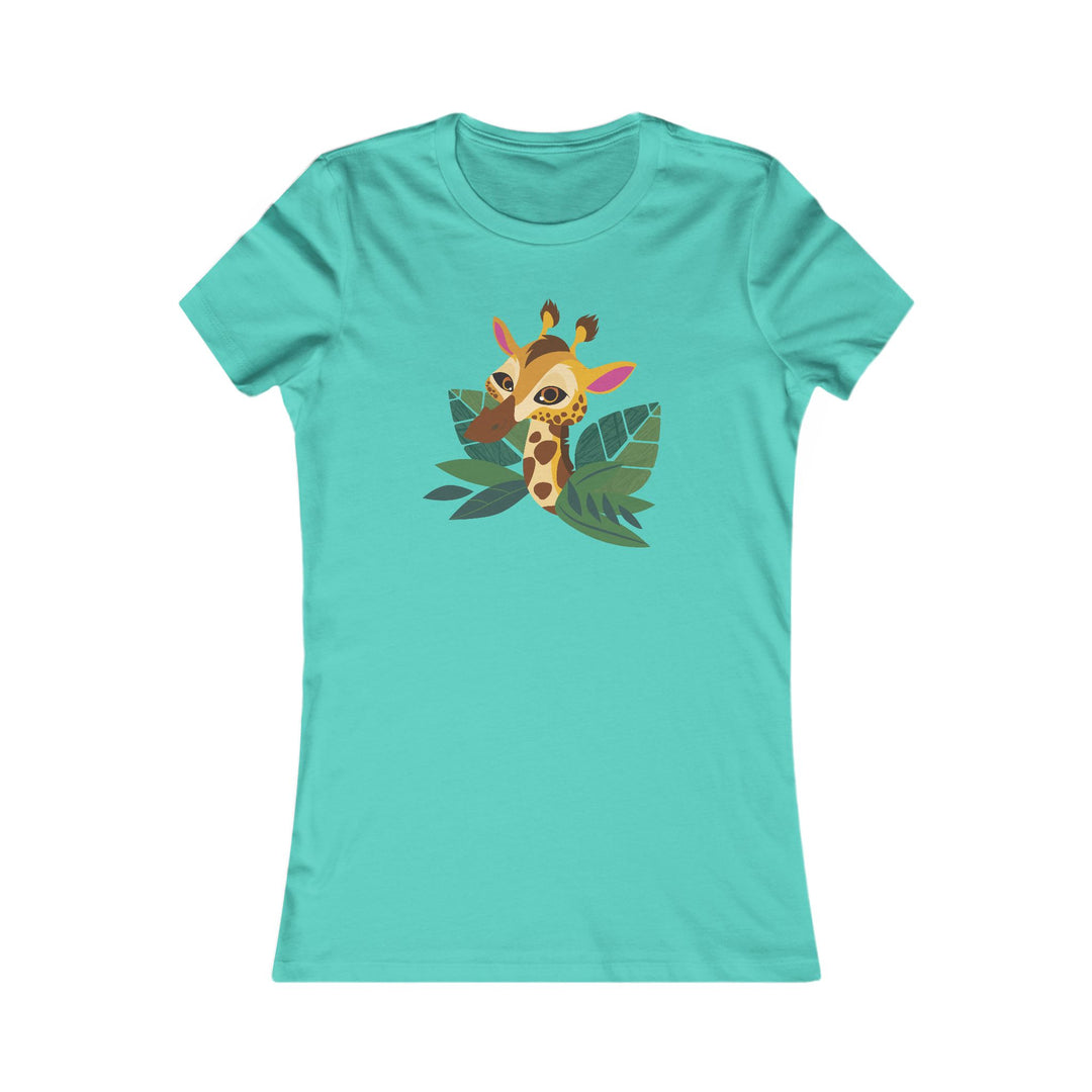 Giraffe Living Wildly Women's Cut Tee