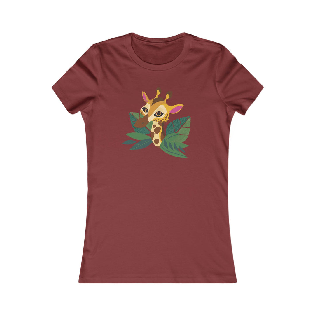 Giraffe Living Wildly Women's Cut Tee