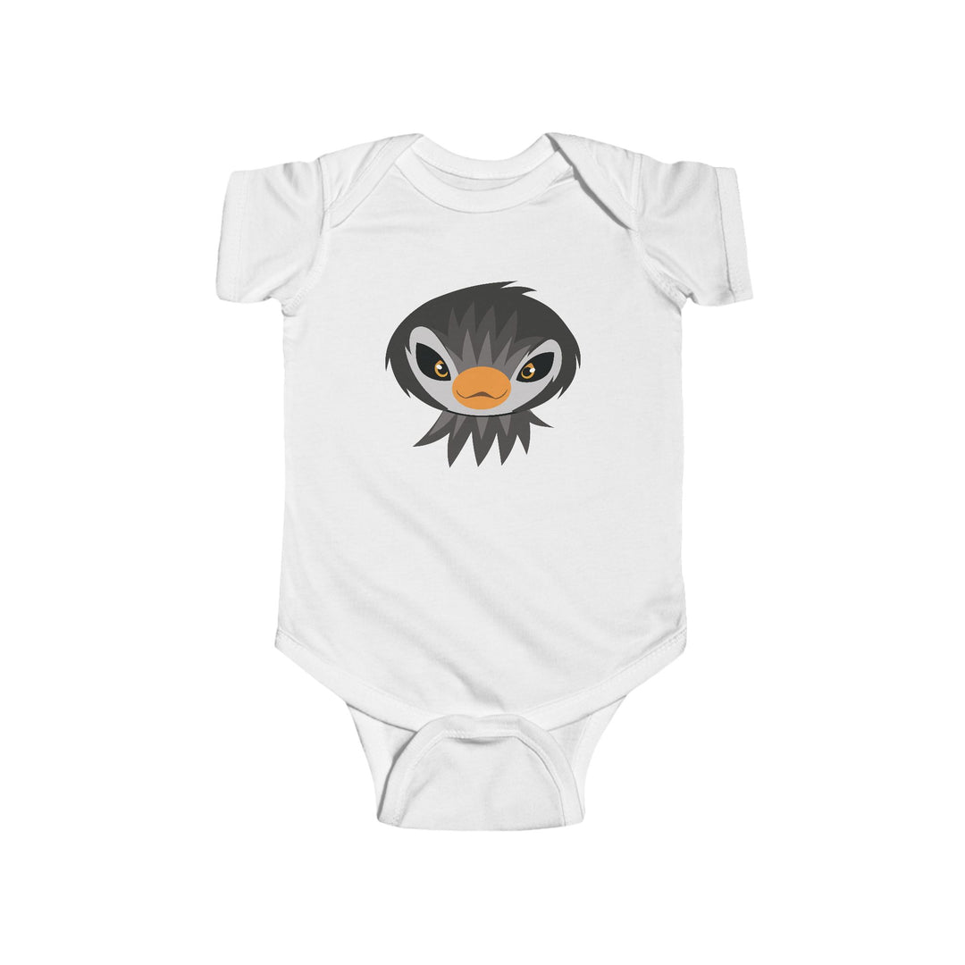 Penguin Wild Faces Soft Baby Onesie