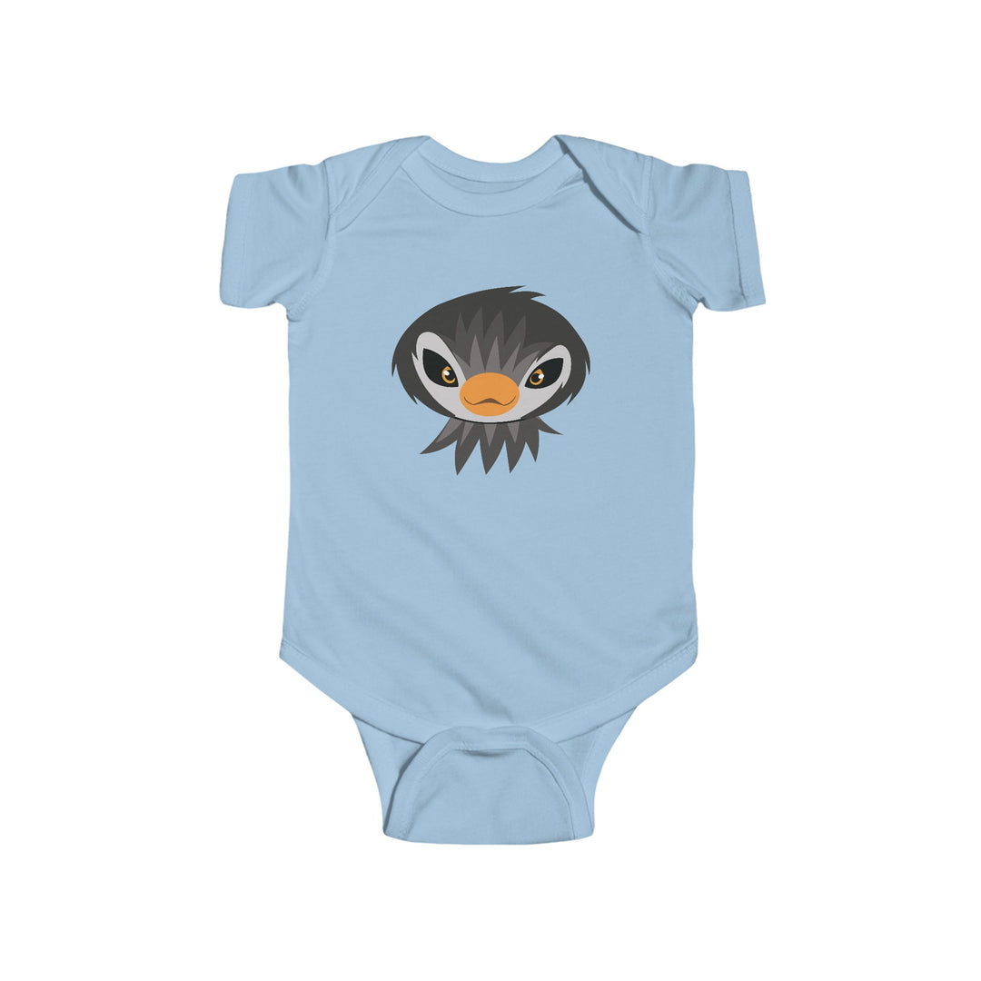 Penguin Wild Faces Soft Baby Onesie