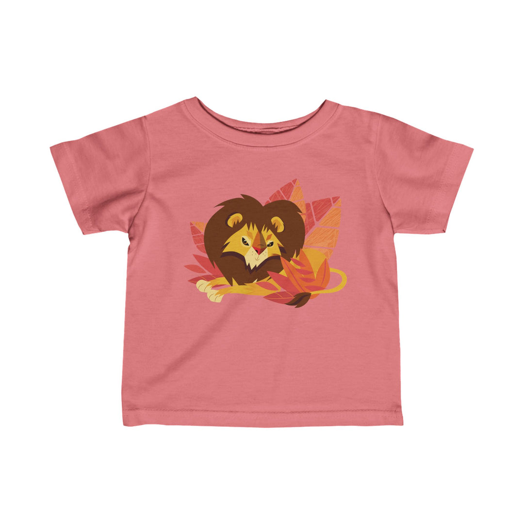 Lion Lounging Leaf Soft Baby Shirt