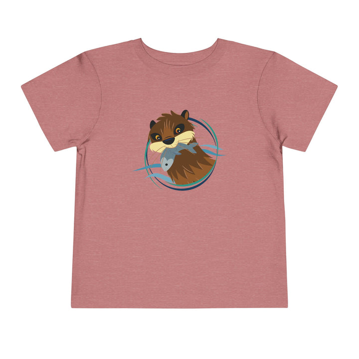 Otter Fishing Toddler Soft Shirt