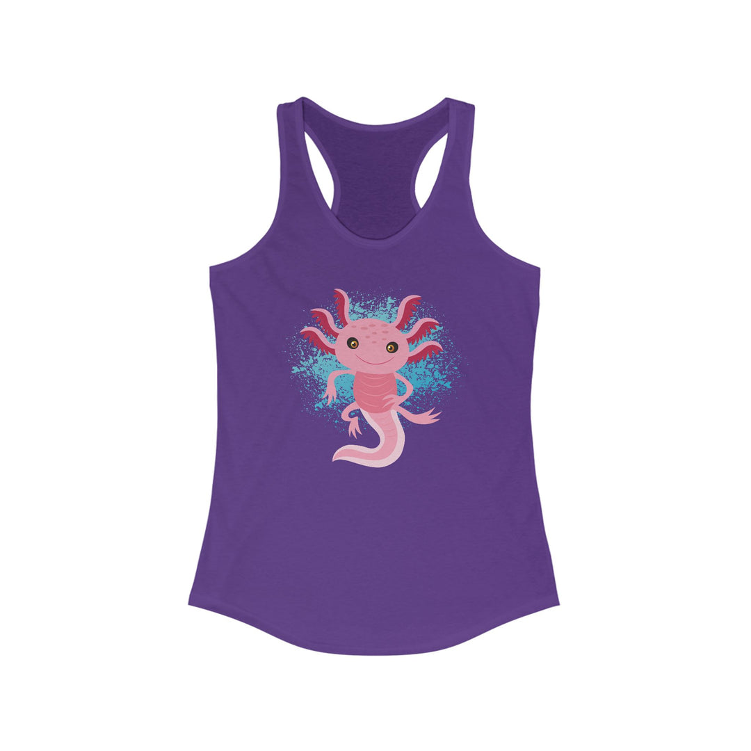 Axolotl Living Wildly Women's Racerback Athletic Tank