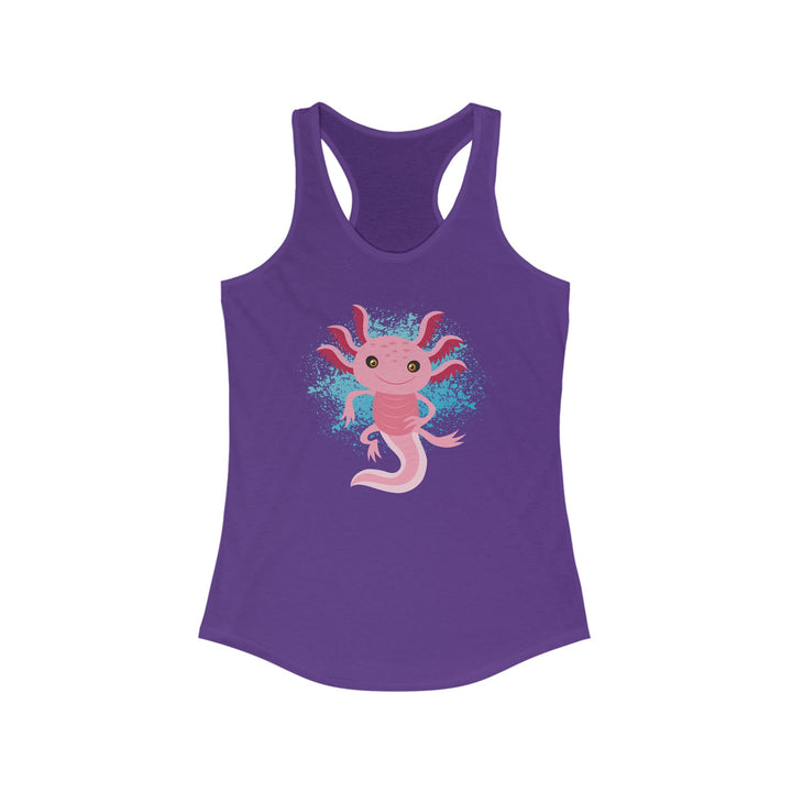 Axolotl Living Wildly Women's Racerback Athletic Tank