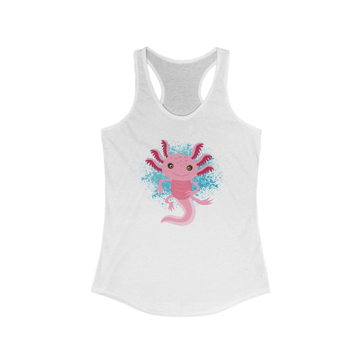 Axolotl Living Wildly Women's Racerback Athletic Tank