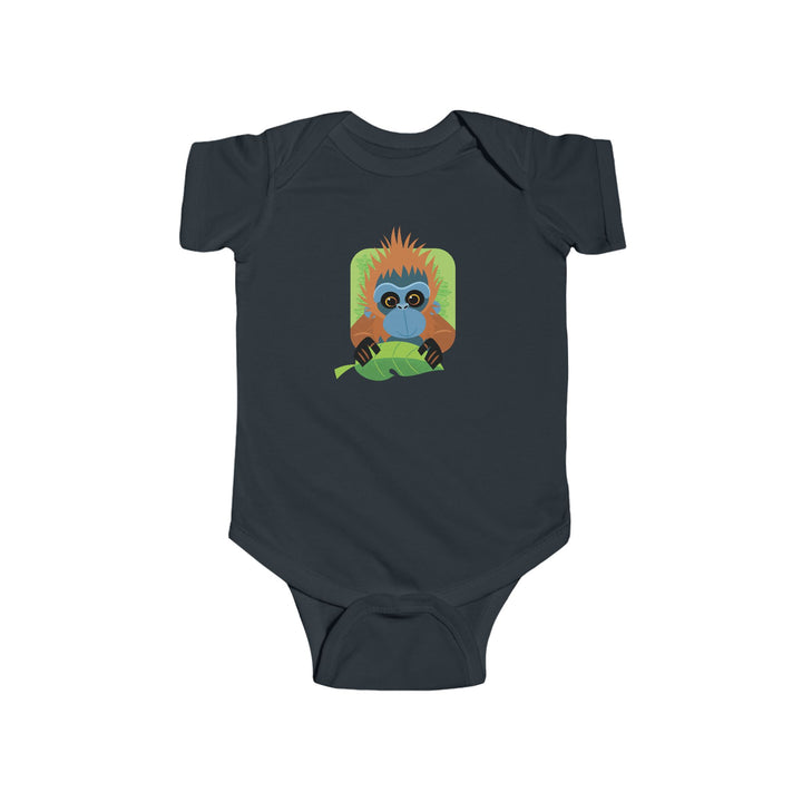 Orangutan In Your Face Soft Baby Bodysuit
