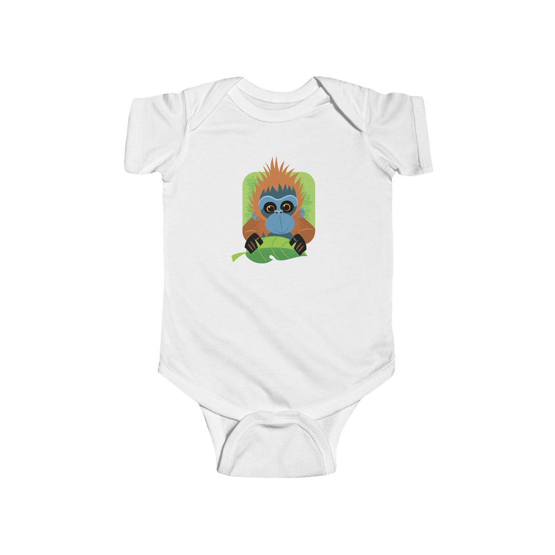Orangutan In Your Face Soft Baby Bodysuit