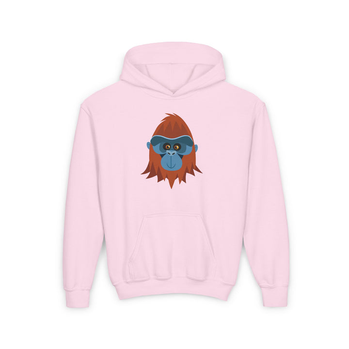 Orangutan Wild Faces Youth Hooded Sweatshirt