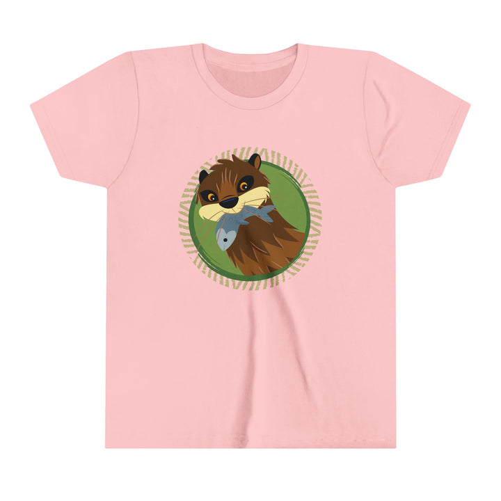 Otter Fishing Youth Soft Shirt