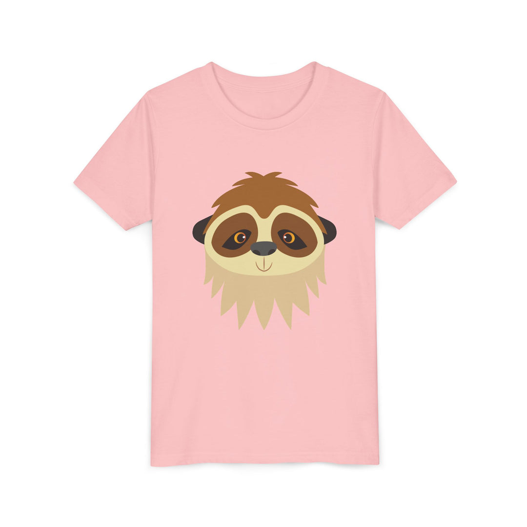 Sloth Wild Faces Youth Soft Shirt