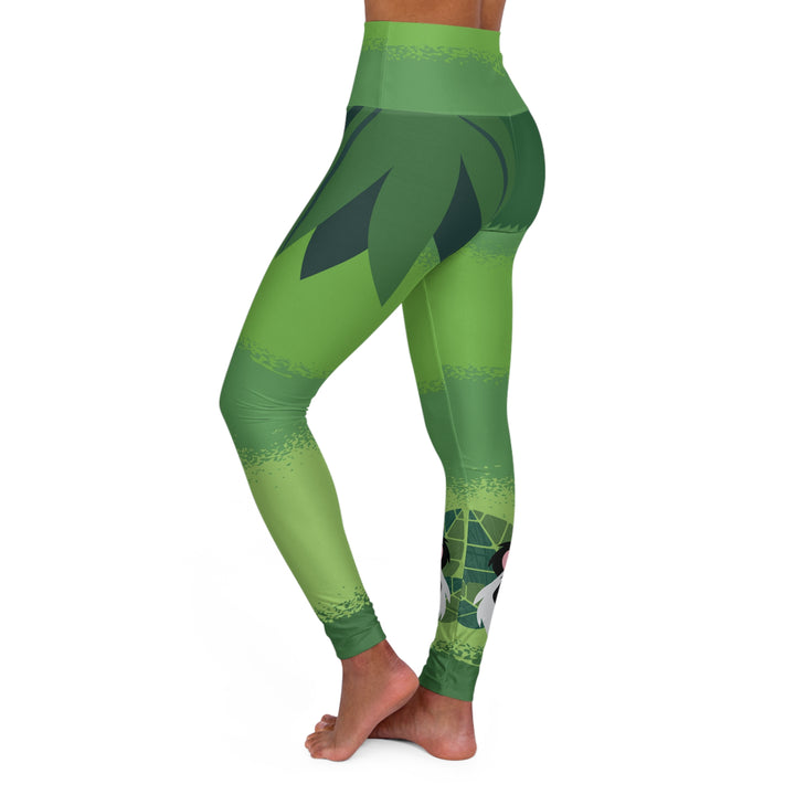 Panda Light Leaf High Waisted Yoga Leggings