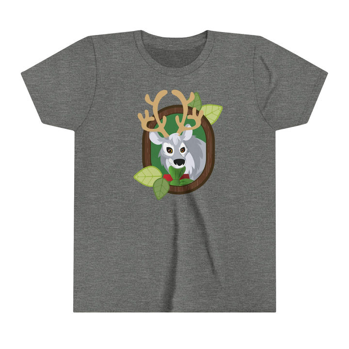 Reindeer Portrait of Nature Youth Soft Shirt