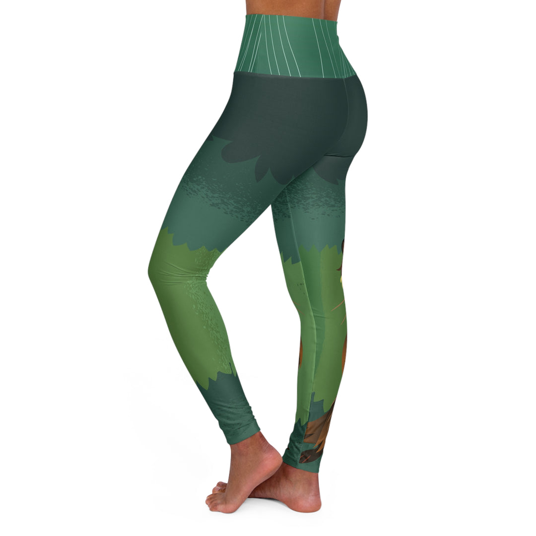 Otter Green High Waisted Yoga Leggings