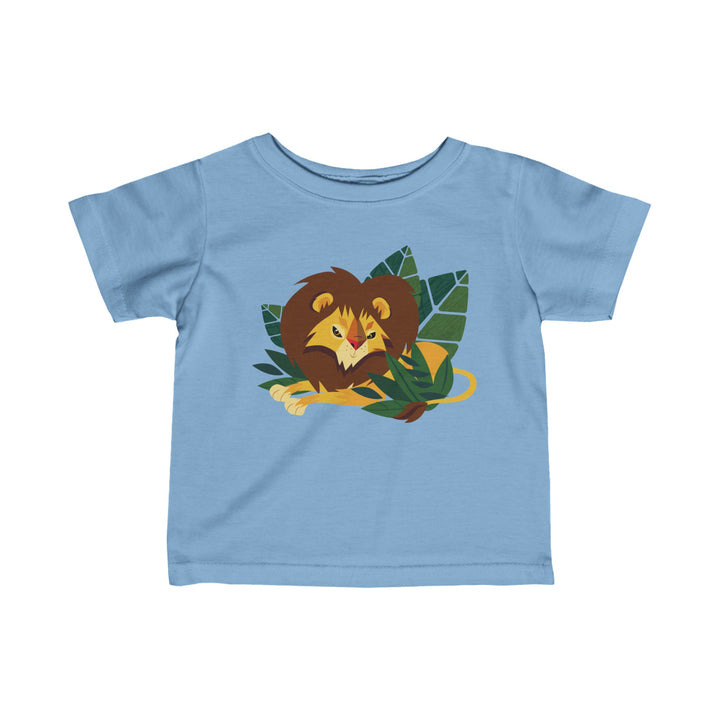 Lion Lounging Leaf Soft Baby Shirt