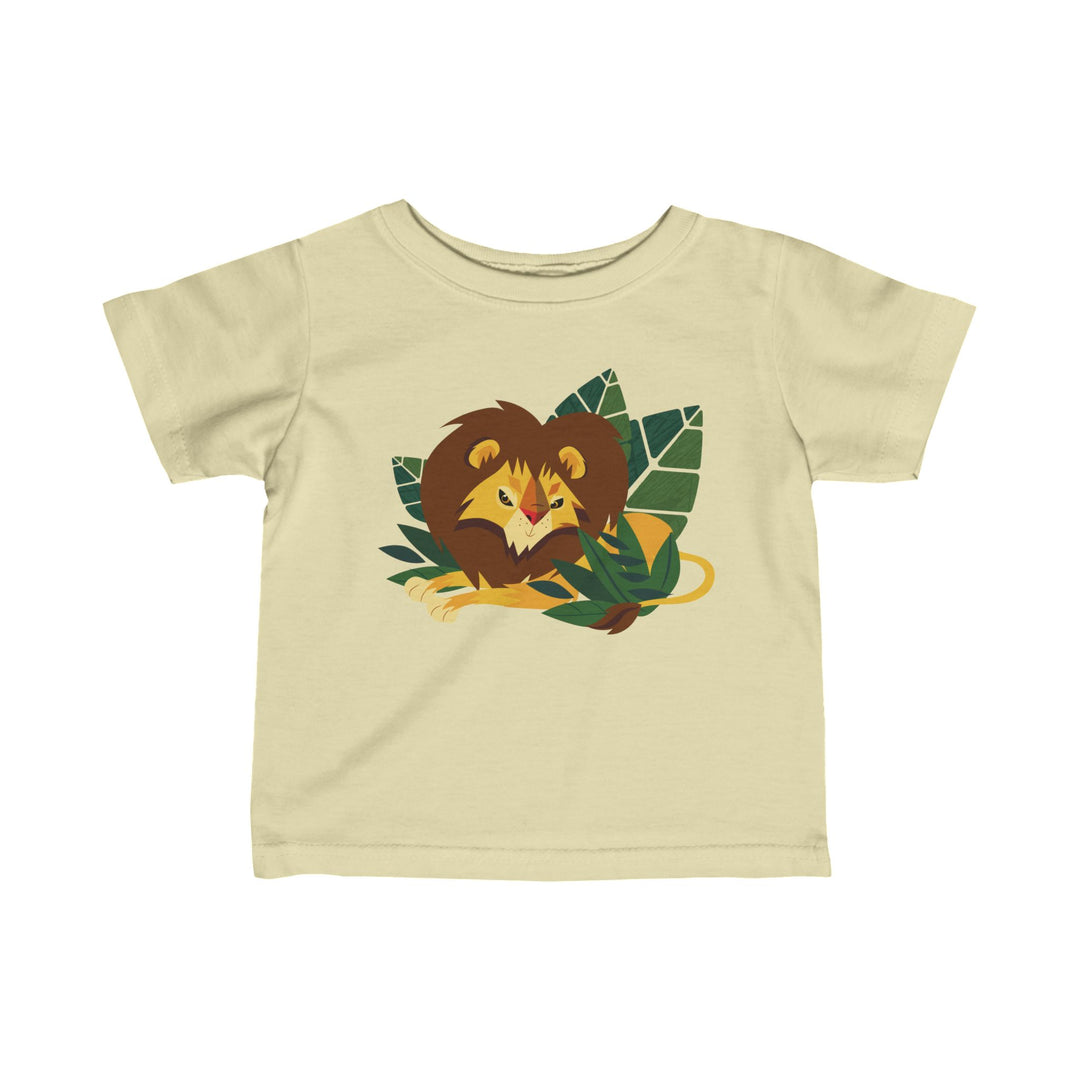 Lion Lounging Leaf Soft Baby Shirt