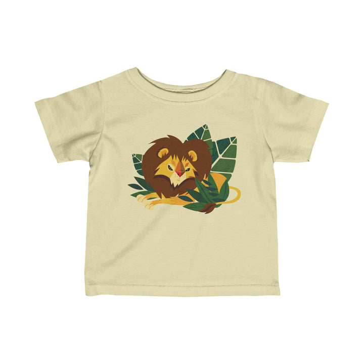 Lion Lounging Leaf Soft Baby Shirt