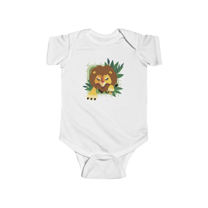 Lion In Your Face Soft Baby Onesie