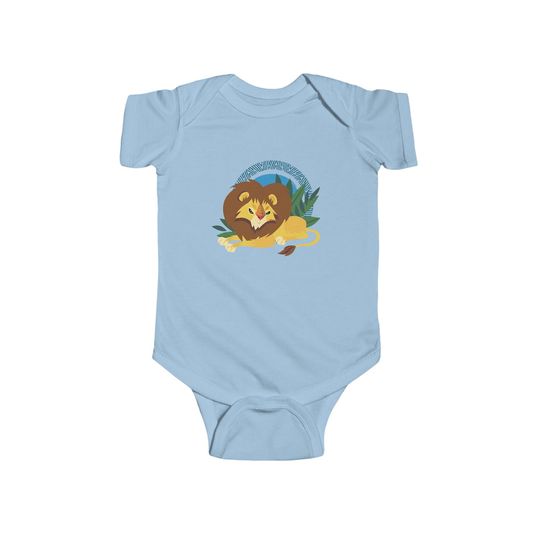 Lion Lounging Halo Soft Baby Onesie