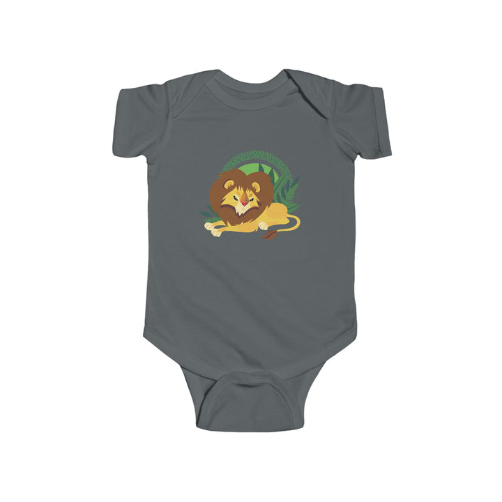 Lion Lounging Halo Soft Baby Onesie