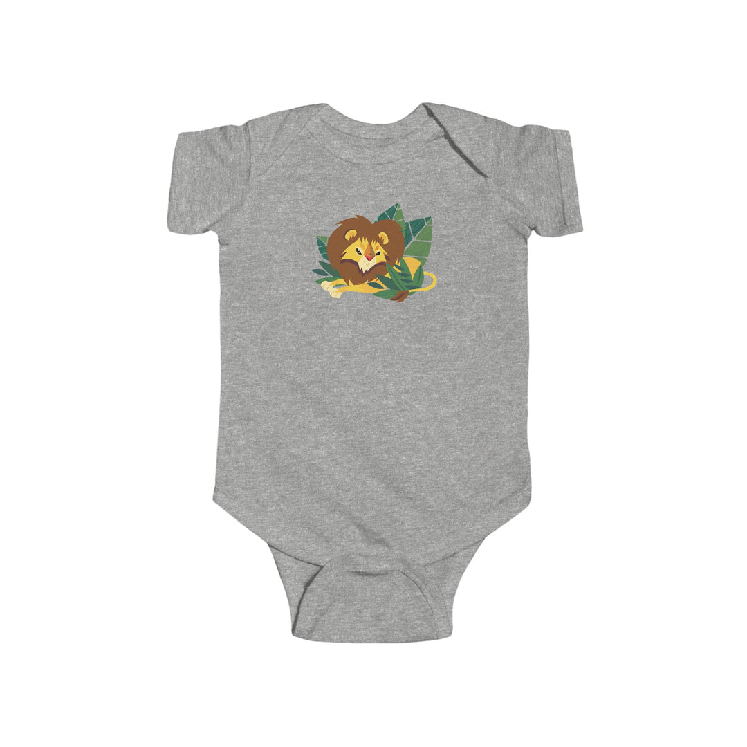 Lion Lounging Leaf Soft Baby Bodysuit