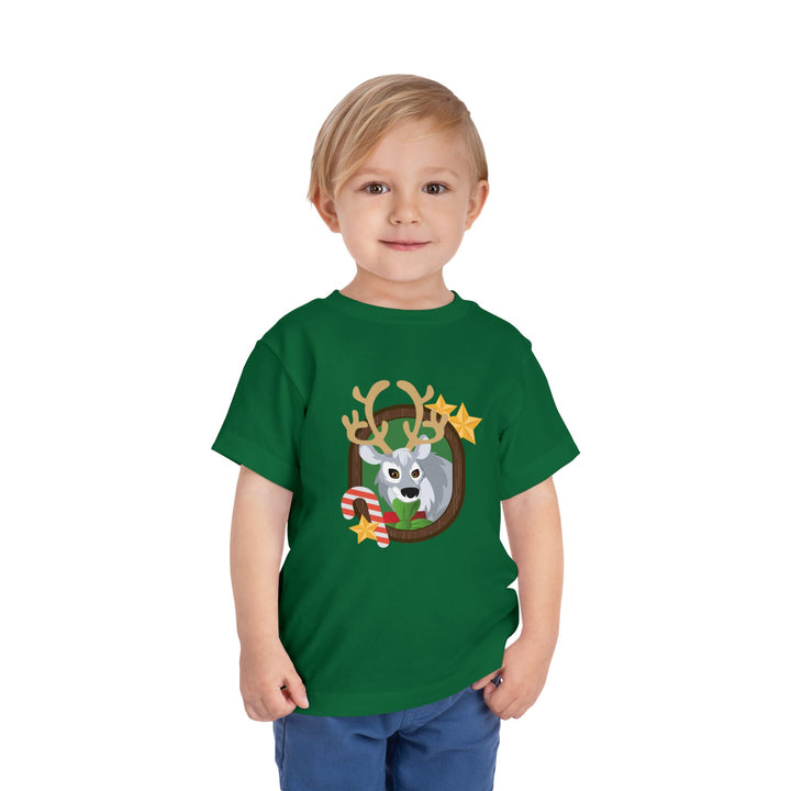 Reindeer Portrait of Nature Toddler Soft Shirt