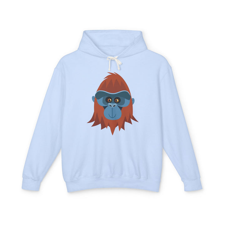 Orangutan Wild Faces Lightweight Hooded Sweatshirt - Adult